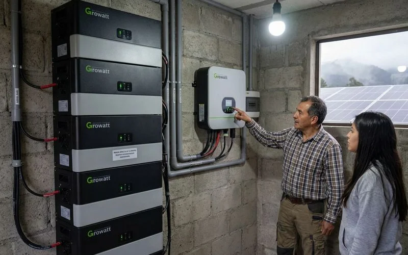 Baterías para Apagones en Ecuador - Respaldo Solar con Growatt