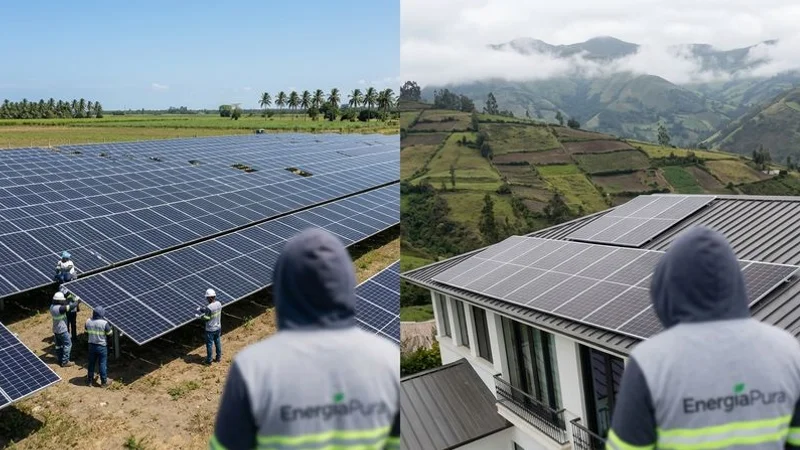 Comparativa de producción solar Costa vs Sierra Ecuador